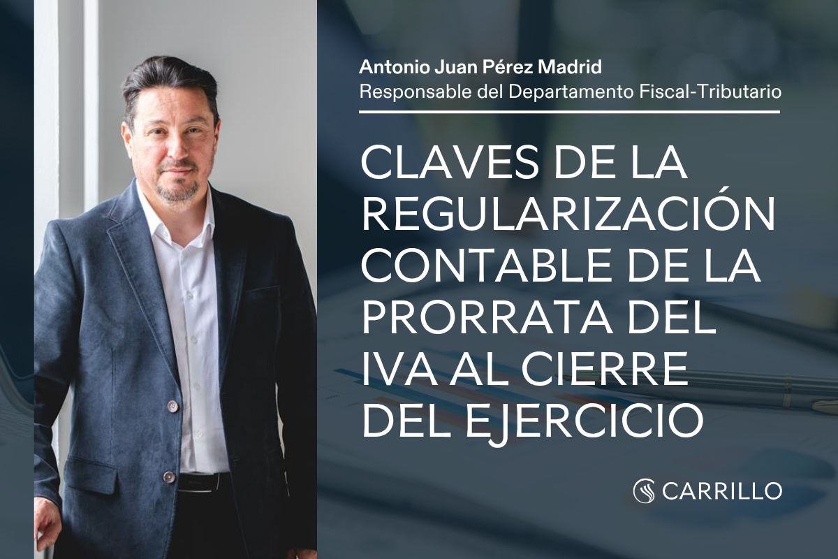 Imagen sobre la regularización contable de la prorrata del IVA al cierre del ejercicio