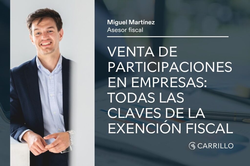 Exención fiscal en la venta de participaciones